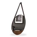 Espelho Redondo Adnet 50cm com Alça e Suporte