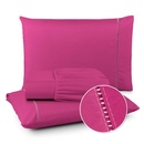 Jogo de Lençol 400 Fios Micropercal com Elástico e Ponto Palito