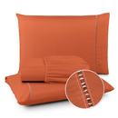 Jogo de Lençol 400 Fios Micropercal com Elástico e Ponto Palito