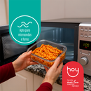 Conjunto Potes 640ml Vidro Hermético 4 Travas Marmita Alta Vedação Marmita Kit 2/3/5