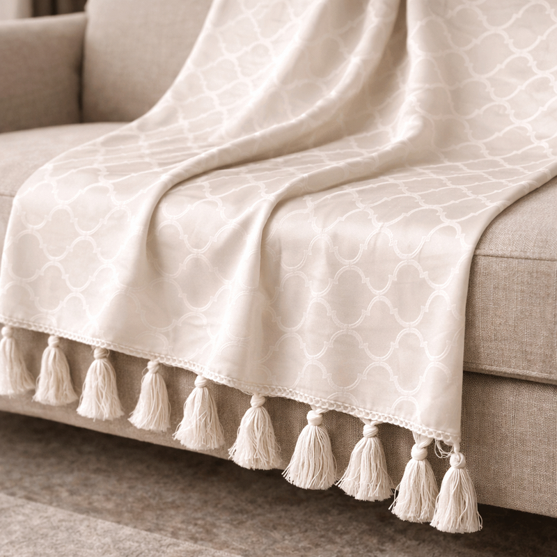 Manta Gigante Jacquard Premium 3,00x2,80 Xale Para Sofá