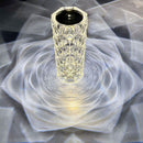 Luminária de Cristal LED 16 Cores com Controle Remoto – Abajur Diamante Recarregável USB