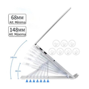 Laptop Suporte Base Notebook Tablet Alumínio Dobrável Portátil