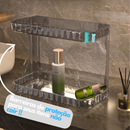 Prateleira Organizador Diamante Acrílico Porta Maquiagem Suporte Multiuso De Mesa