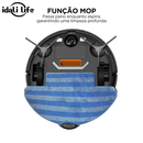 Aspirador de Pó Para Casa Robô Inteligente Com Sensores Anti- queda IDALI LIFE