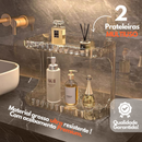 Prateleira Organizador Diamante Acrílico Porta Maquiagem Suporte Multiuso De Mesa